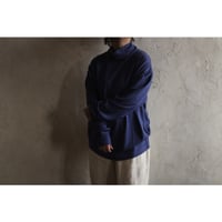 Super100s WOOL PlatingTurtleneck L/S Logo TEE / 〼〼:masumasu