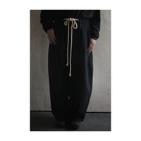 Shetland Wool Linen Rope Belt Easy Sarouel Pants / 〼〼:masumasu