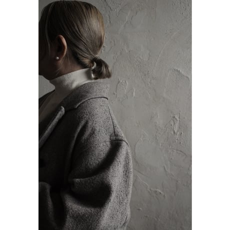 Wool Blend Double-Breasted Long Coat / 〼〼:masumasu