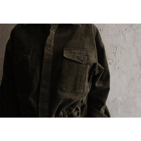 Vintage Washed Corduroy Euromilitary Jumpsuit / 〼〼:masumasu