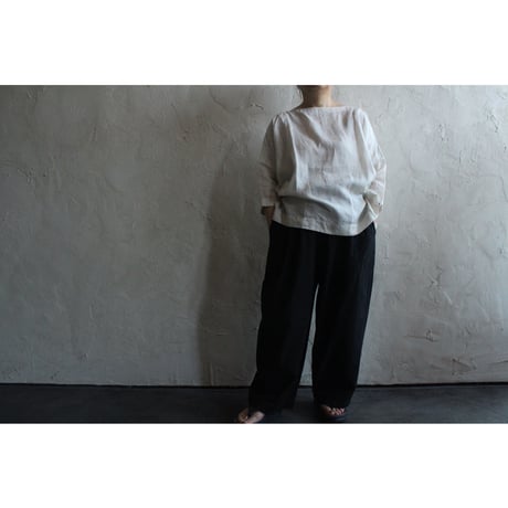 バルキーシーチング厚手ギャザーパンツ / homspun