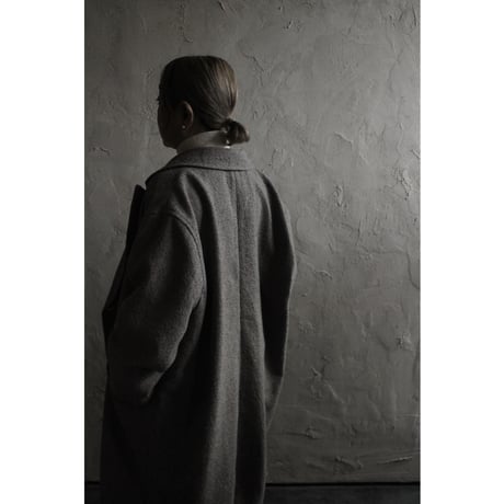 Wool Blend Double-Breasted Long Coat / 〼〼:masumasu