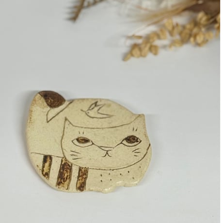 猫型豆皿　sa008498