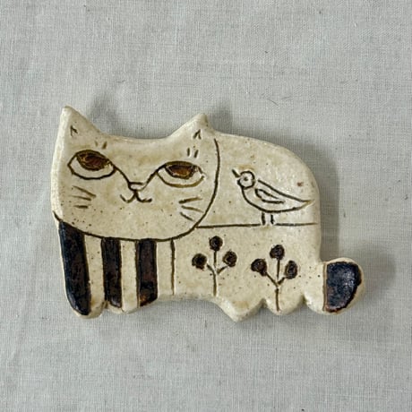 猫型豆皿　sa001613