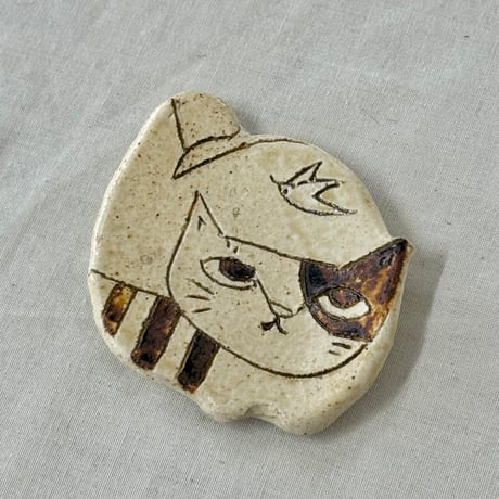 猫型豆皿　sa001615