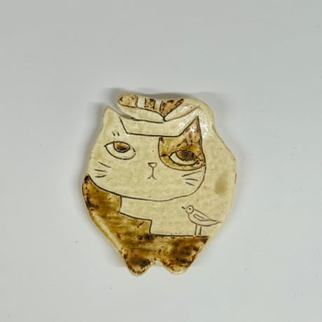 猫型豆皿　sa008503