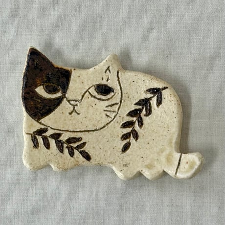猫型豆皿　sa001616