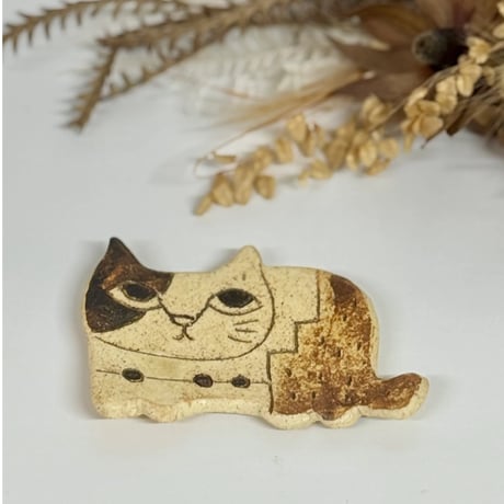 猫型豆皿　sa008048