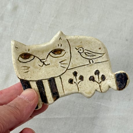 猫型豆皿　sa001613