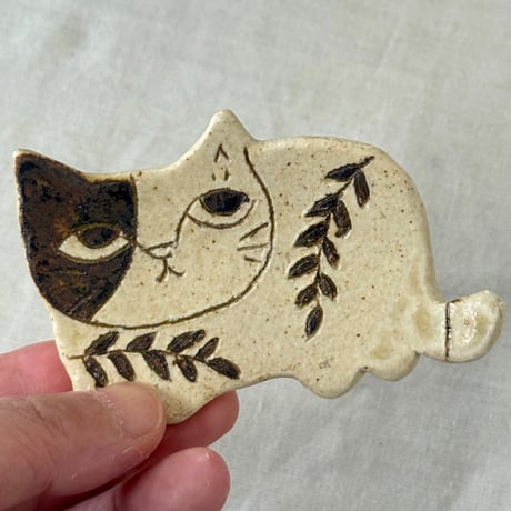 猫型豆皿　sa001616