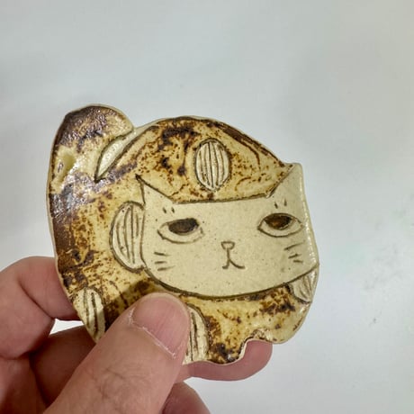 猫型豆皿　sa008526