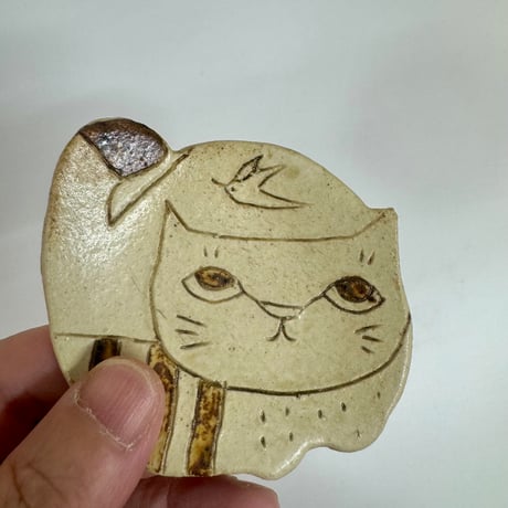 猫型豆皿　sa008498