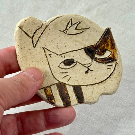 猫型豆皿　sa001615
