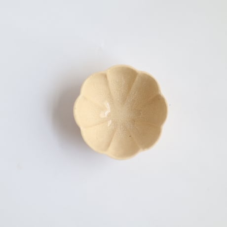 田中直純　貫入輪花小鉢
