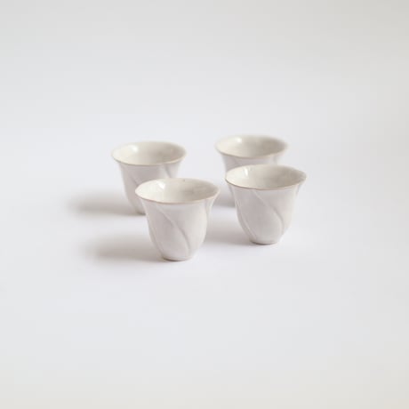 田中直純　ねじり輪花茶杯