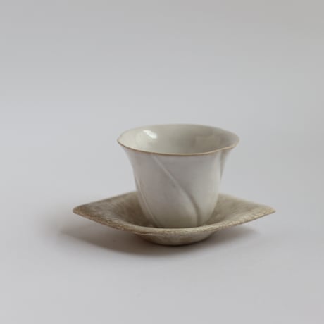 田中直純　haku leaf 茶托　銀彩
