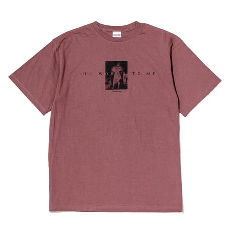 ちわきまゆみ / デビュー40周年記念「World To Me」Tシャツ（グレイッシュピンク）