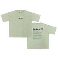 Enfants / プロフィールTシャツ( ライトグリーン)