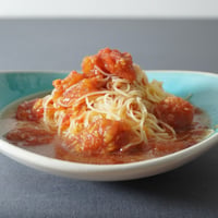 無農薬栽培トマトの冷製パスタソース