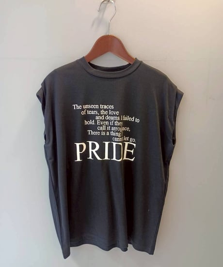 タックフレンチスリーブロゴTシャツ・全3色(￥7,590)