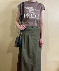 タックフレンチスリーブロゴTシャツ・全3色(￥7,590)