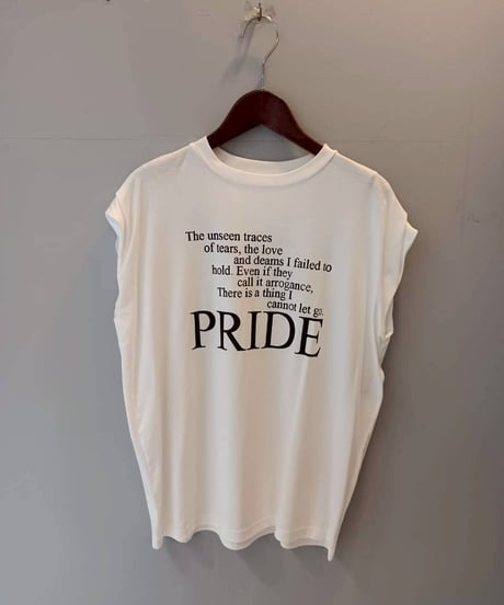 タックフレンチスリーブロゴTシャツ・全3色(￥7,590)