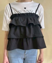 ティアードキャミベスト・全3色(￥7,590)