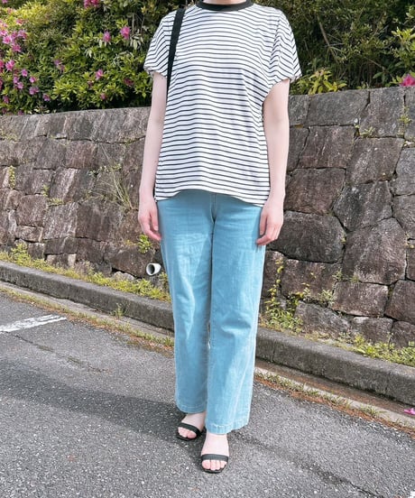 バックリボンボーダートップス・全2色(￥6,490)