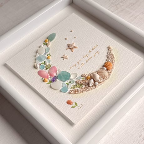 Sea Moon ― 星砂と海の月 ―｜18cm角フレーム