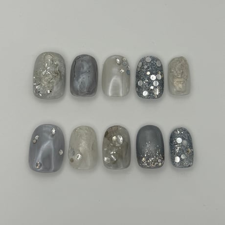 【#21】water drop nail / nanaka