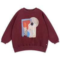 REPOSE AMS / cozy drop sweater - mulberry rocket