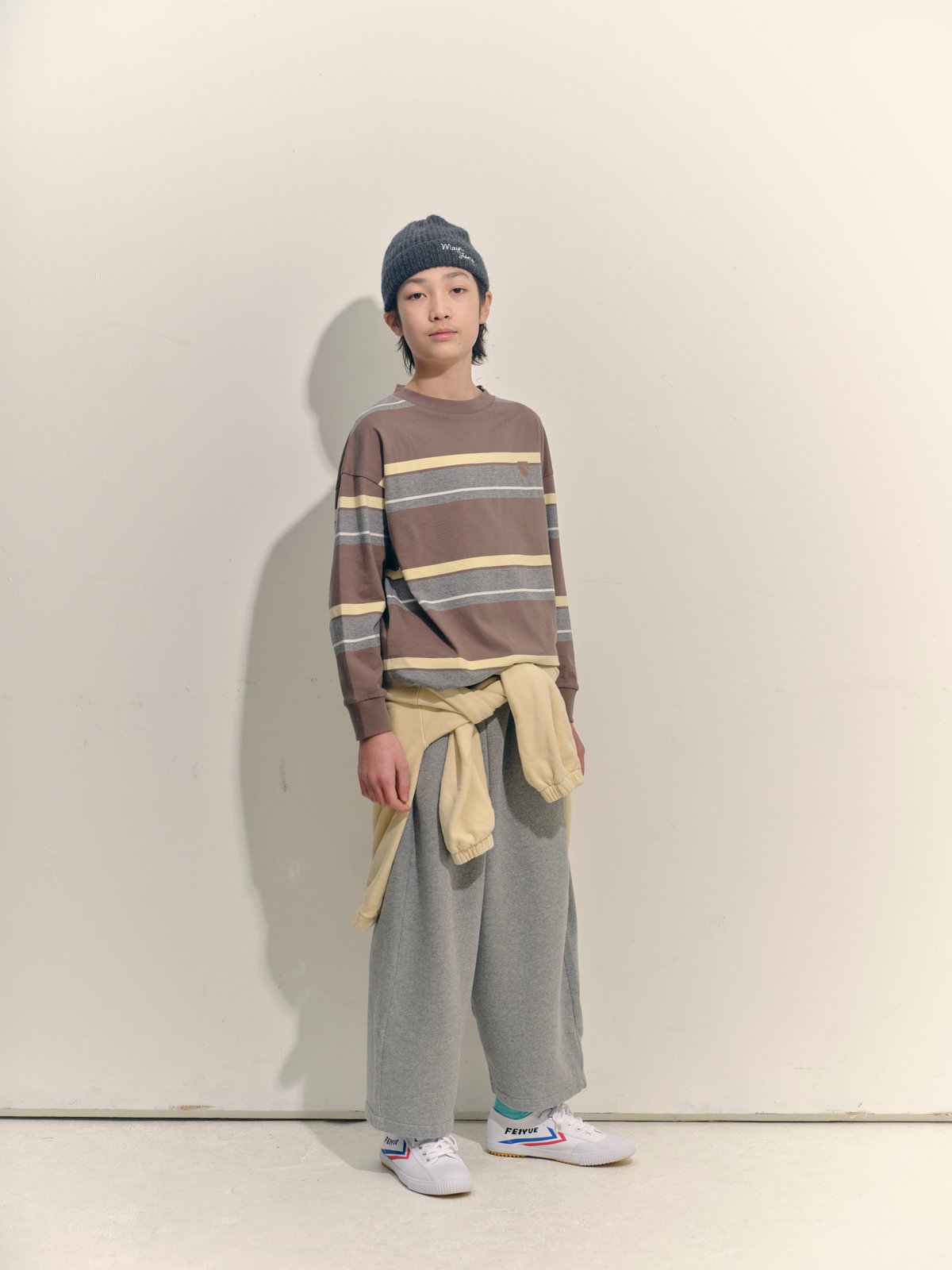 m*♡様 mainstory 2Y Band Tee Chocolate Mel main story / Band Tee - Chocolate Melange Strip