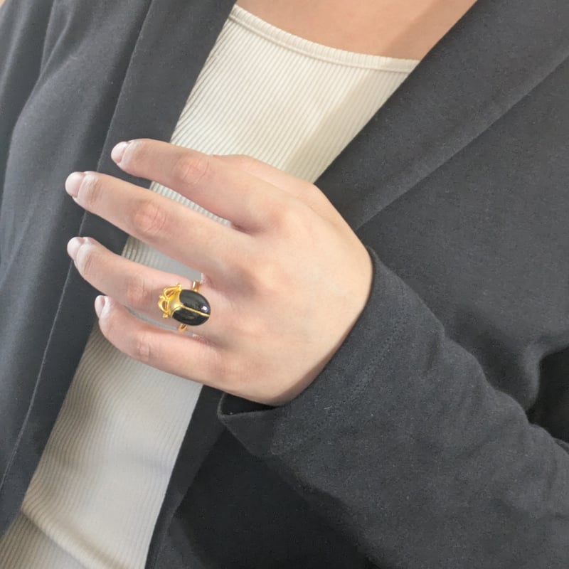 王家の紋章　メンフィス　指輪 スカラベ フリーリング エジプト王家の紋章 指輪 レトロ ヴィンテージ