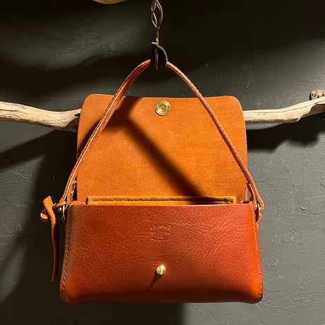 クラッチハンドバッグ Clutch handbag(#023赤茶/maremma box)Lot#393