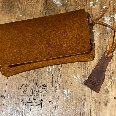 kudu革長財布 Long Wallet (autmun spice/suede/kudu)Lot#406