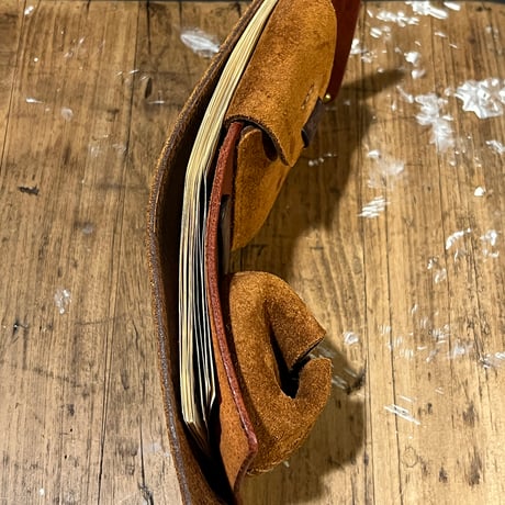 kudu革折り財布 左利き用(autmun spice/suede/kudu)Lot#426