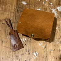 kudu革折り財布 左利き用(autmun spice/suede/kudu)Lot#426