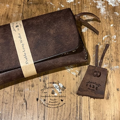 New!デザイン プエブロ長財布 Long Wallet(Castagno/pueblo)Lot#437