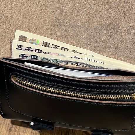 クロムエクセル長財布 Long Wallet(Chromexcel/black/Horween)Lot#389