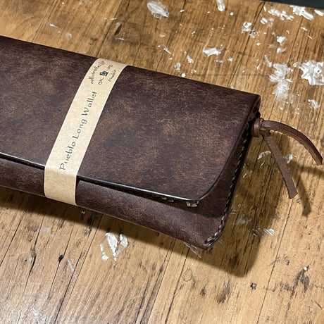 New!デザイン プエブロ長財布 Long Wallet(Castagno/pueblo)Lot#437