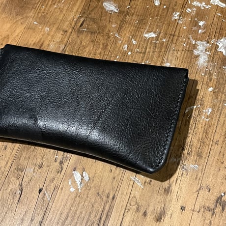 kudu革長財布 Long Wallet (black/suede/kudu)Lot#411