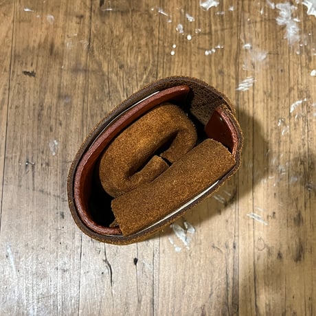 kudu革折り財布 右利き用(autmun spice/suede/kudu)Lot#423