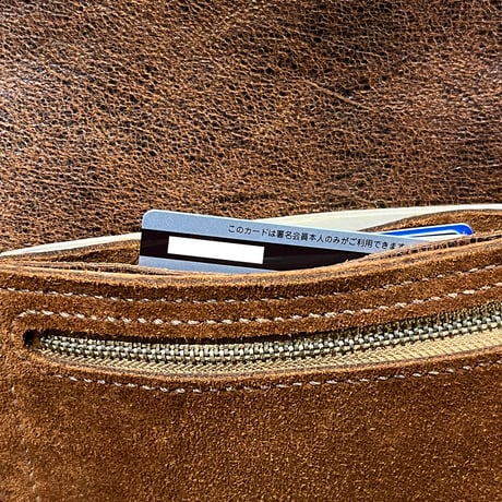 kudu革長財布 Long Wallet (autmun spice/suede/kudu)Lot#430