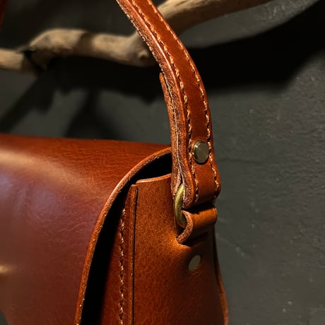 クラッチハンドバッグ Clutch handbag(#023赤茶/maremma box)Lot#398