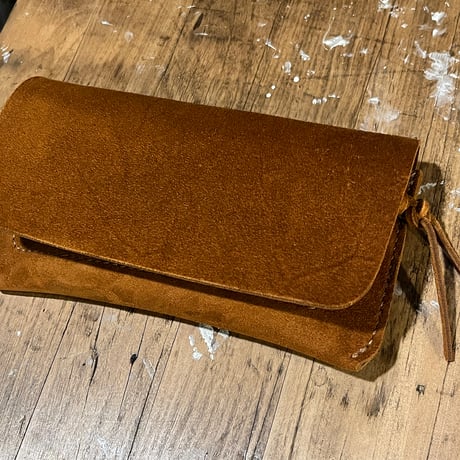 kudu革長財布 Long Wallet (autmun spice/suede/kudu)Lot#406