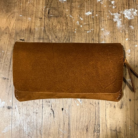kudu革長財布 Long Wallet (autmun spice/suede/kudu)Lot#406