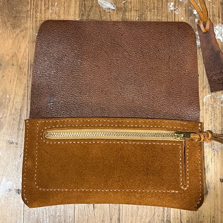 kudu革長財布 Long Wallet (autmun spice/suede/kudu)Lot#406