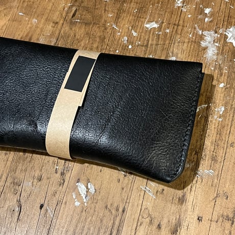 kudu革長財布 Long Wallet (black/suede/kudu)Lot#411