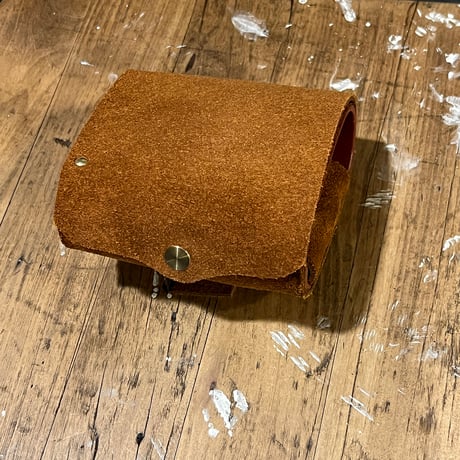 kudu革折り財布 左利き用(autmun spice/suede/kudu)Lot#426