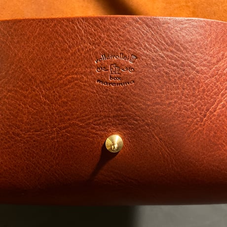 クラッチハンドバッグ Clutch handbag(#023赤茶/maremma box)Lot#393